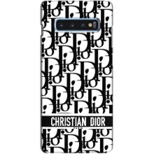 Чехол (Dior, Prada, YSL, Chanel) для Samsung Galaxy s10 Plus (Christian Dior)