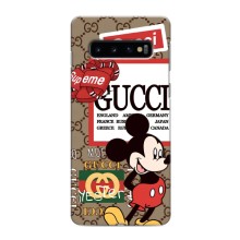 Чехол Disney Mouse Samsung Galaxy s10 Plus (PREMIUMPrint) (Стильный Микки)