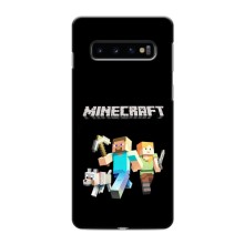 Чохол Майнкрафт на Samsung Galaxy s10 Plus (AlphaPrint) Minecraft (герої Minecraft)