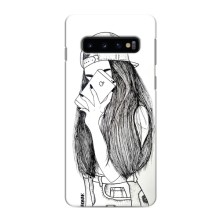 Чохол з друком для Samsung Galaxy s10 Plus - (Мода) (AlphaPrint) (Фото дівчини)