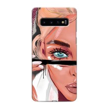 Чохол з друком для Samsung Galaxy s10 Plus - (Мода) (AlphaPrint) (Макіяж)