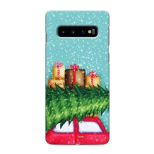 Чехол Новогодняя Елка на Samsung s10 Plus (Новогодние подарки)