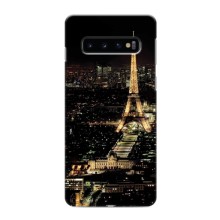 Чехол Эйфелева Башня для Samsung Galaxy s10 Plus - (AlphaPrint) (Ночной Париж)