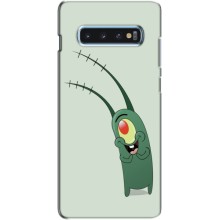 Чехол с картинкой "Одноглазый Планктон" на Samsung s10 Plus (Милый Планктон)