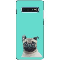 Бампер для Samsung s10 Plus с картинкой "Песики" – Собака Мопс