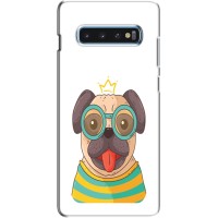 Бампер для Samsung s10 Plus с картинкой "Песики" (Собака Король)