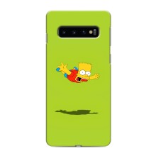 Чjхол з Сімпсонами для Samsung Galaxy s10 Plus (VPrint) (Барт Сімпсон)