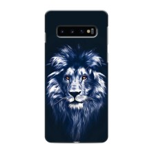 Чохол з картинкою ЛЕВ для Samsung Galaxy s10 Plus (VPrint) (Синій Лев)