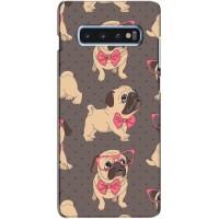Чехол (ТПУ) Милые собачки для Samsung s10 Plus – Собачки Мопсики