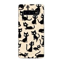Чехол с рисунком кот на Samsung Galaxy s10 Plus