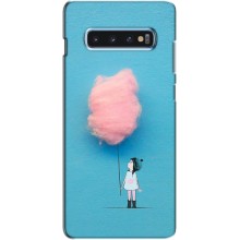 Дівчачий Чохол для Samsung s10 Plus (Дівчинка з хмаринкою)