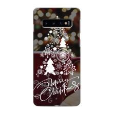 Різдвяні Чохли для Samsung Galaxy s10 Plus (VPrint) (Ялинка яскрава)