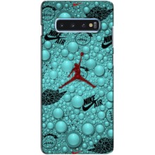 Силиконовый Чехол Nike Air Jordan на Самсунг С10 Плюс – Джордан Найк