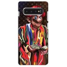 Бренднові Чохли для Samsung Galaxy S10 - (PREMIUMPrint) (Mario LV)