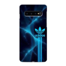 Чохли Адидас для Samsung Galaxy S10 (AlphaPrint) (Синій Адідас)