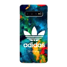 Чохли Адидас для Samsung Galaxy S10 (AlphaPrint) (Яскравий Адідас)