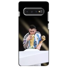 Чехлы Лео Месси Аргентина для Samsung S10 (Кубок Мира)