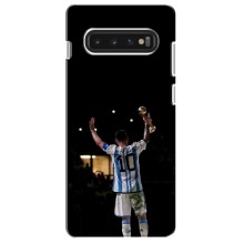 Чехлы Лео Месси Аргентина для Samsung S10 (Лео Чемпион)