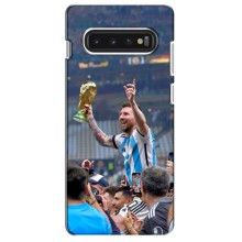 Чехлы Лео Месси Аргентина для Samsung S10 (Месси король)