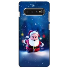 Чехлы на Новый Год Samsung Galaxy S10 (Маленький Дед Мороз)