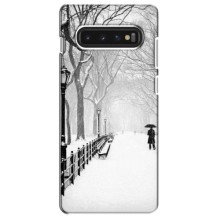 Чехлы на Новый Год Samsung Galaxy S10 – Снегом замело
