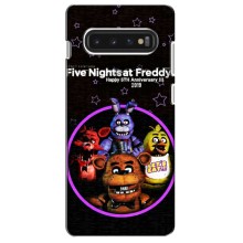 Чехлы Пять ночей с Фредди для Самсунг s10 (Лого Фредди)