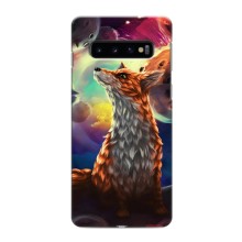 Чохли з картинкою Лисичка для Samsung Galaxy S10 (VPrint) (Лисичка в космосі)