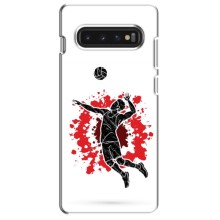 Чохли з прінтом Спортивна тематика для Samsung S10 – Волейболіст