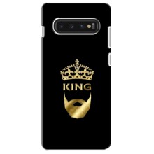 Чехол (Корона на чёрном фоне) для Самсунг s10 – KING