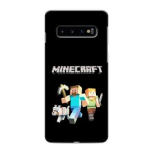 Чохол Майнкрафт на Samsung Galaxy S10 (AlphaPrint) Minecraft (герої Minecraft)