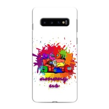 Чохли Амонг Ас для Samsung Galaxy S10 (AlphaPrint) (Яскравий АмонгАс)