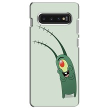 Чехол с картинкой "Одноглазый Планктон" на Samsung S10 (Милый Планктон)