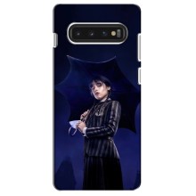 Силиконовый чехол с картинкой для Samsung Galaxy S10 (Венсдей)