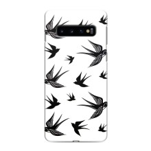 Чохол з пташками на Samsung Galaxy S10 (VPrint) (Ластівки)