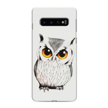 Чохол з пташками на Samsung Galaxy S10 (VPrint) (Мила Сова)