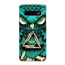 Чохол з пташками на Samsung Galaxy S10 (VPrint) (Сова з оком)