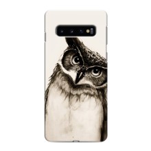 Чохол з пташками на Samsung Galaxy S10 (VPrint) (Сова)