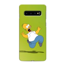 Чjхол з Сімпсонами для Samsung Galaxy S10 (VPrint) (Гомер Сімпсон)