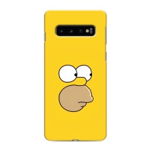 Чjхол з Сімпсонами для Samsung Galaxy S10 (VPrint) (Гомер)