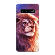 Чохол з картинкою ЛЕВ для Samsung Galaxy S10 (VPrint) (Красочний Лев)