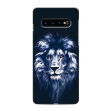 Чохол з картинкою ЛЕВ для Samsung Galaxy S10 (VPrint) (Синій Лев)
