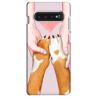 Чехол (ТПУ) Милые собачки для Samsung S10 (Любовь к собакам)