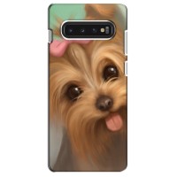 Чехол (ТПУ) Милые собачки для Samsung S10 – Йоршенский терьер