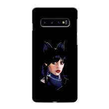 Чохли Венсдей на Samsung Galaxy S10 Уенсдей (AlphaPrint) (серйозна Венздей)
