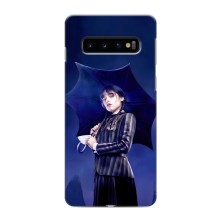 Чохли Венсдей на Samsung Galaxy S10 Уенсдей (AlphaPrint) (Венздей з парасолькою)