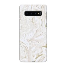Мраморний чехол на Samsung Galaxy S10 (VPrint) (Білий мрамор)
