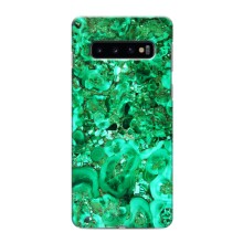 Мраморний чехол на Samsung Galaxy S10 (VPrint) (Салатовий Мрамор)