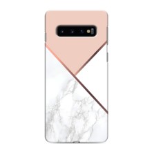 Мраморний чехол на Samsung Galaxy S10 (VPrint) (Тройний мрамор)