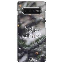 Новорічні, Святкові Чохли для Samsung Galaxy S10 - 2024 год (Hello winter)