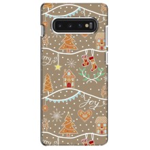 Новогодние, Праздничные Чехлы для Samsung Galaxy S10 - 2024 год (Новогодние пряники)